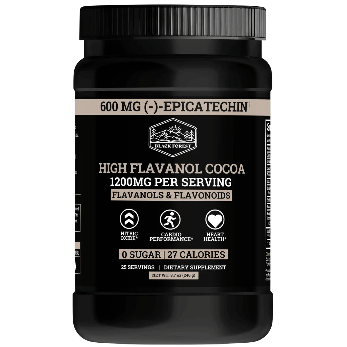 Cacau Supercarregado com Flavanóis e Flavonoides 1200mg
