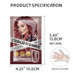 Shampoo tonalizante 3 em 1, adequado para cabelos castanho-escuros, cobre os cabelos brancos, indicado para homens e mulheres, resultados com qualidade de salão.