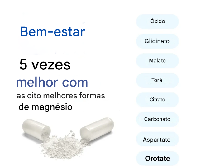 Toplux Complexo de Magnésio 8 Suplemento de Magnésio Essencial 1000mg