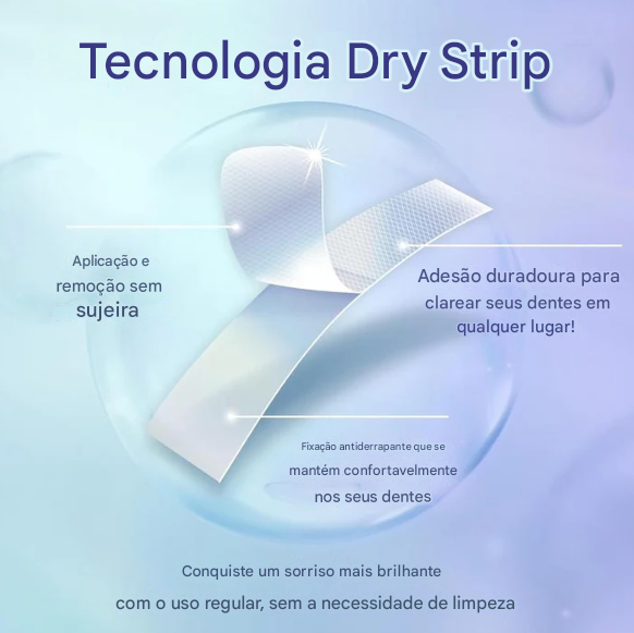 Tiras clareadoras de dentes com óleo de coco