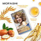 Tintura Permanente para Cabelo Mofashi, unissex, com ingredientes ativos, formulada com ingredientes de alta qualidade para hidratar e reparar profundamente os cabelos.