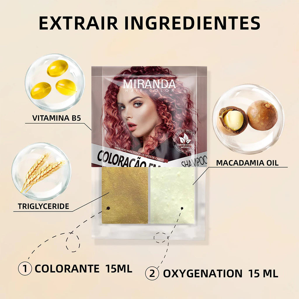 Shampoo tonalizante 3 em 1, adequado para cabelos castanho-escuros, cobre os cabelos brancos, indicado para homens e mulheres, resultados com qualidade de salão.