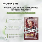 Mofashi Shampoo e Tintura de Cabelo 3 em 1, cobre cabelos brancos, unissex, resultados com qualidade de salão, utiliza tecnologia 3 em 1: limpa, hidrata e tinge o cabelo em uma única etapa.