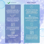 Fitas clareadoras dentais com óleo de coco - clareamento altamente eficaz em 7 dias.